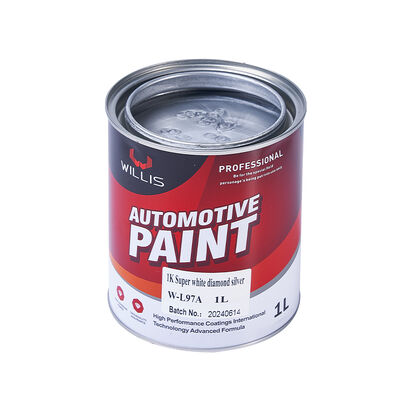 Best Selling High Quality 1K Super White Diamond Silver Automotive Paint Multicolor Spray Coating Strong Metallic Feel Auto