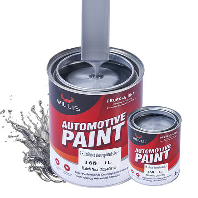 High Quality 1K Silver Plated Car Paint with Strong Metallic Texture Factory-provided Spray Paint Thinner Mainly Acrylic Resin