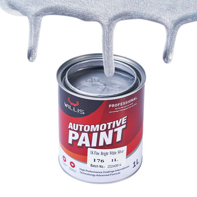 High Quality 1K Fine Bright White Silver Coating Ultra-Low Price Medium Brightness Strong Adhesion OEM Acceptable Liquid Coating