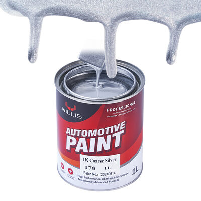 High Quality 1K Coarse Silver Metallic Car Paint Clear Coat Acrylic Resin Body Filler and Thinner for Car Body Repair