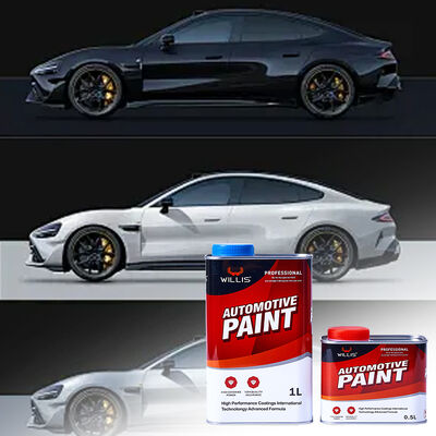 Hochwertiger WILLIS Automotive 2K Autolack Klarlack Flüssigbeschichtung Hochglanz Reparatur Kunststoff Bootslack