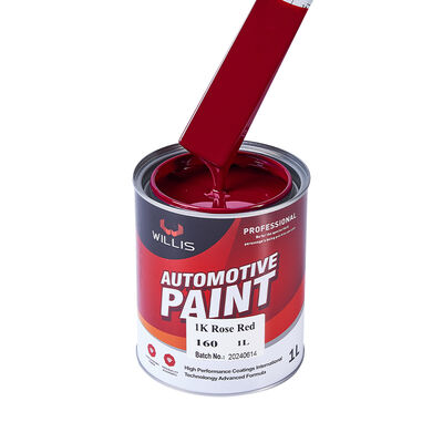 Hochleistungs-1K Rosenrot Acryl-Autolack, heiß verkaufter Einkomponenten-Autolack, Fabrikbeschichtung & Lackverdünner inklusive