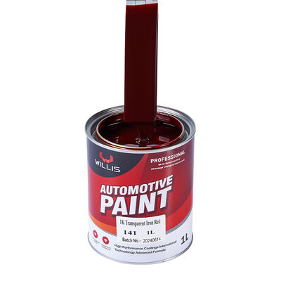 Autobody Auto Touch Up Farbe Auto Reparatur Farbe 1k Durchsichtige Eisen Rot Acryl Farbe Auto Nachbearbeitung