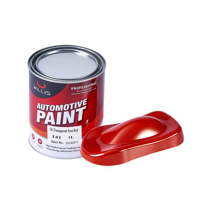 Autobody Auto Touch Up Farbe Auto Reparatur Farbe 1k Durchsichtige Eisen Rot Acryl Farbe Auto Nachbearbeitung