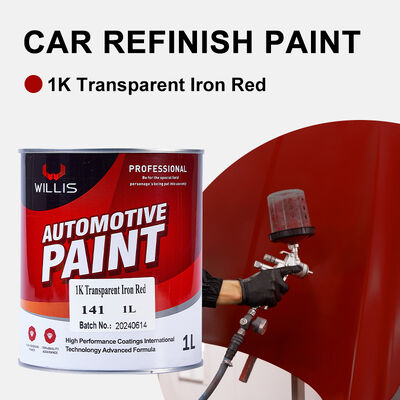 Autobody Auto Touch Up Farbe Auto Reparatur Farbe 1k Durchsichtige Eisen Rot Acryl Farbe Auto Nachbearbeitung