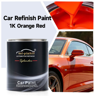 1K Orange Red Factory Supply All Auto Body Supplies: Epoxy Primer, Car Paint, Acrylic Varnish, Thinner | with Body Putty