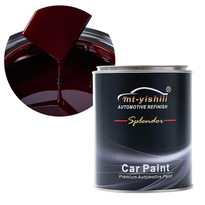 Factory Supply 1K Basecoat in Deep Maroon Red | High Coverage Acrylic Auto Paint for Car Refinishing | Easy Spray Application