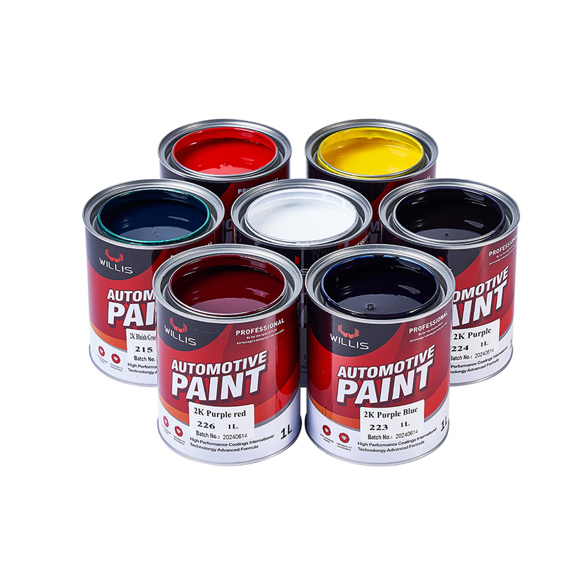 Zwischen 4L 2K Massivfarbe für die Reparatur von Auto-Karosserie Auto-Refinish Paintacrylic Spray Farbe Automotive Autofarbe