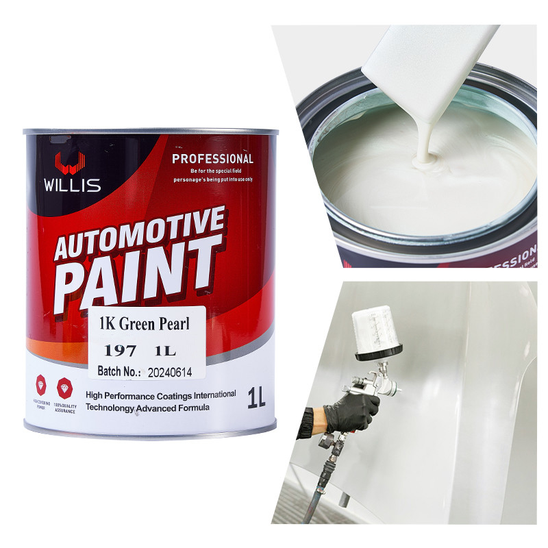 1K Basescoat Perlescent Autofarbe 1K Grüne Perle Acryl Lackfarbe Automotive Farbe Marken Metallische Autofarbe