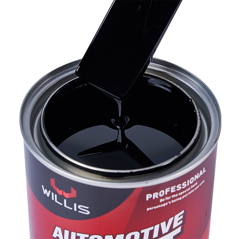 Dauerhafte Epoxy-Automotive-Akrillfarbe Zwei Packungen Metallrot 2K Blaufarbe Extra-Schwarz Akryl-Autofarbe