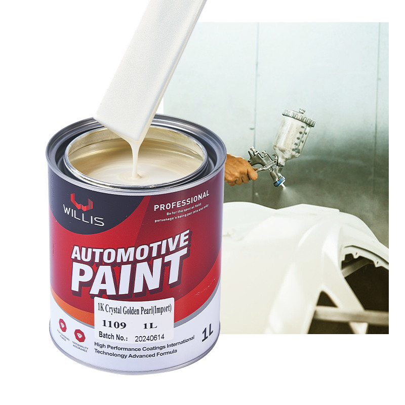 Crystal White Pearl Automotive Paint Starke Haftung Akrylrohstoff, Autofarbe,Metallfarbe für Fahrzeuge