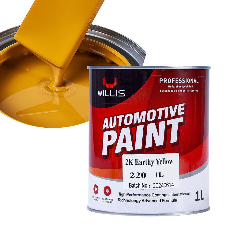 2K Factory Direct Acrylic Liquid Paint Earthy Yellow with Metallic Finish for Cars Coating & Paint Product Car Refinish Coating