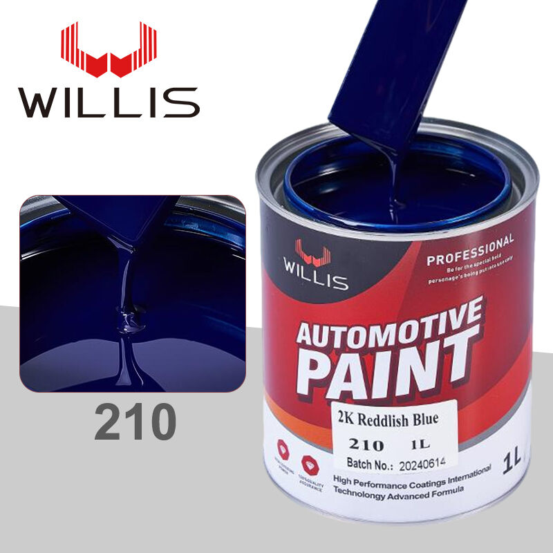 2K Acryl Bootslack Autolack Rotblau Metallic für Autoreparatur Mehrere Farben erhältlich WILLIS Modell 210