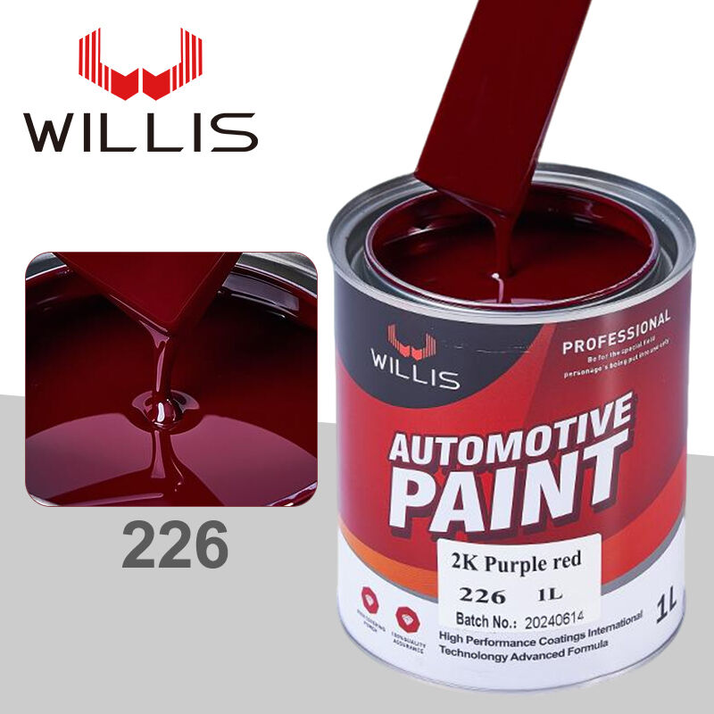WILLIS Modell 226 Rot Feste Farbe Hochwertige Großhandel Acrylharz Primer Farbspray für Autoreparatur Geräte Farblackierung