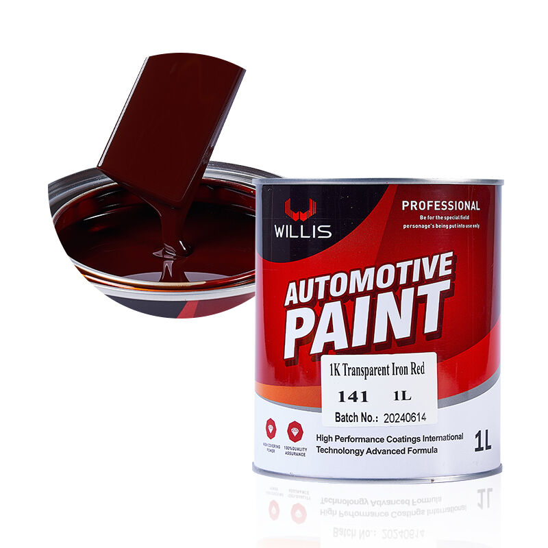 1K Massivfarbe Rot Auto Spray Farbe Einkomponente Acrylharz Flüssigbeschichtung Made in China Dünner enthalten