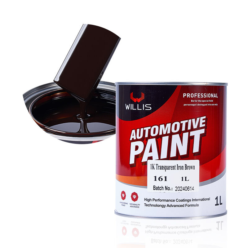 Warm verkaufte 1K Acrylharz-Autofarbe Billiges Eisen Braun Metallton Spray Anwendung Autoreparatur Farbe Ausdünner Lack