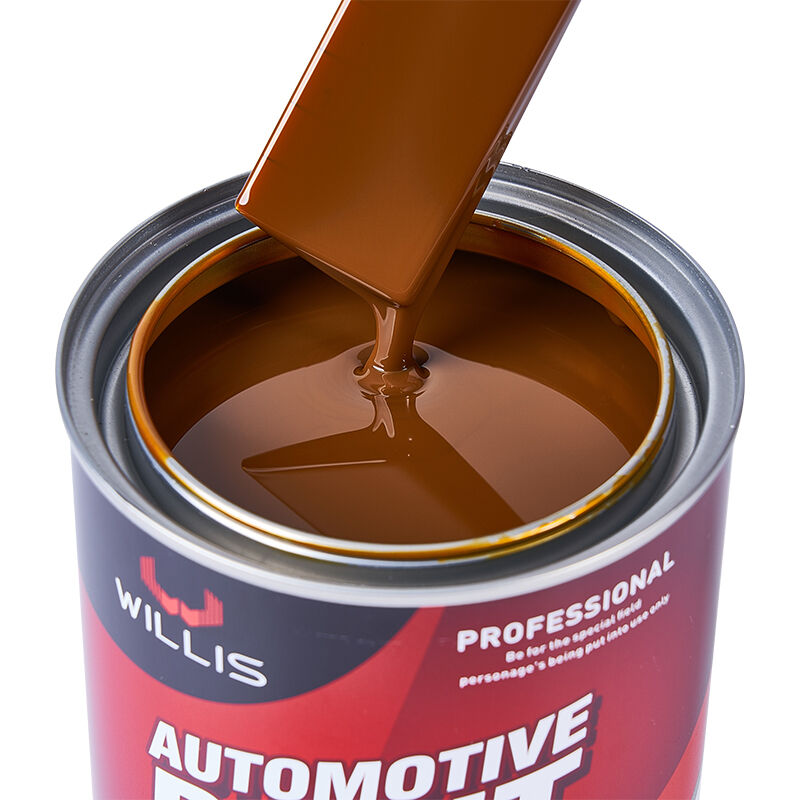 1K Transparent Eisen Gelb Basislack Autolack Acrylharz Flüssigbeschichtung für Autoreparaturlack OEM-verfügbarer Autolackverdünner