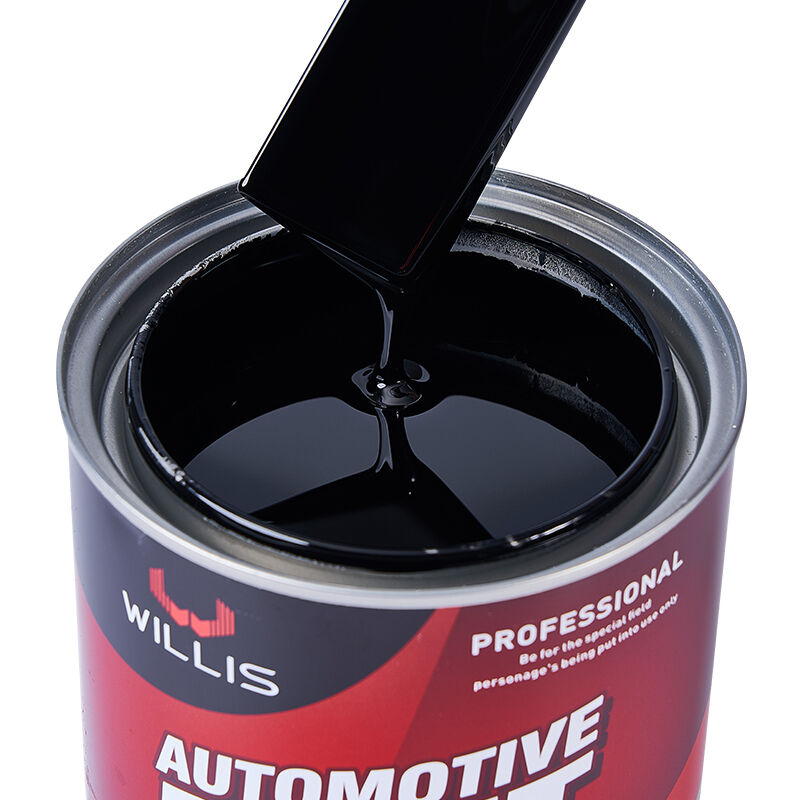 Warmverkauf 1K Wirtschaftliche schwarze Acrylharz Auto Reparaturfarbe Hochleistungsverdünner und Flüssigkeitsbeschichtung für Auto