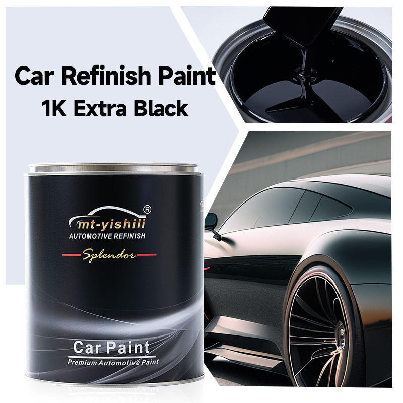 Extra Black Auto Paint | 1K Acrylic Resin Car Coating for Professional Refinish | Spray Paint with Solvent | Factory Price